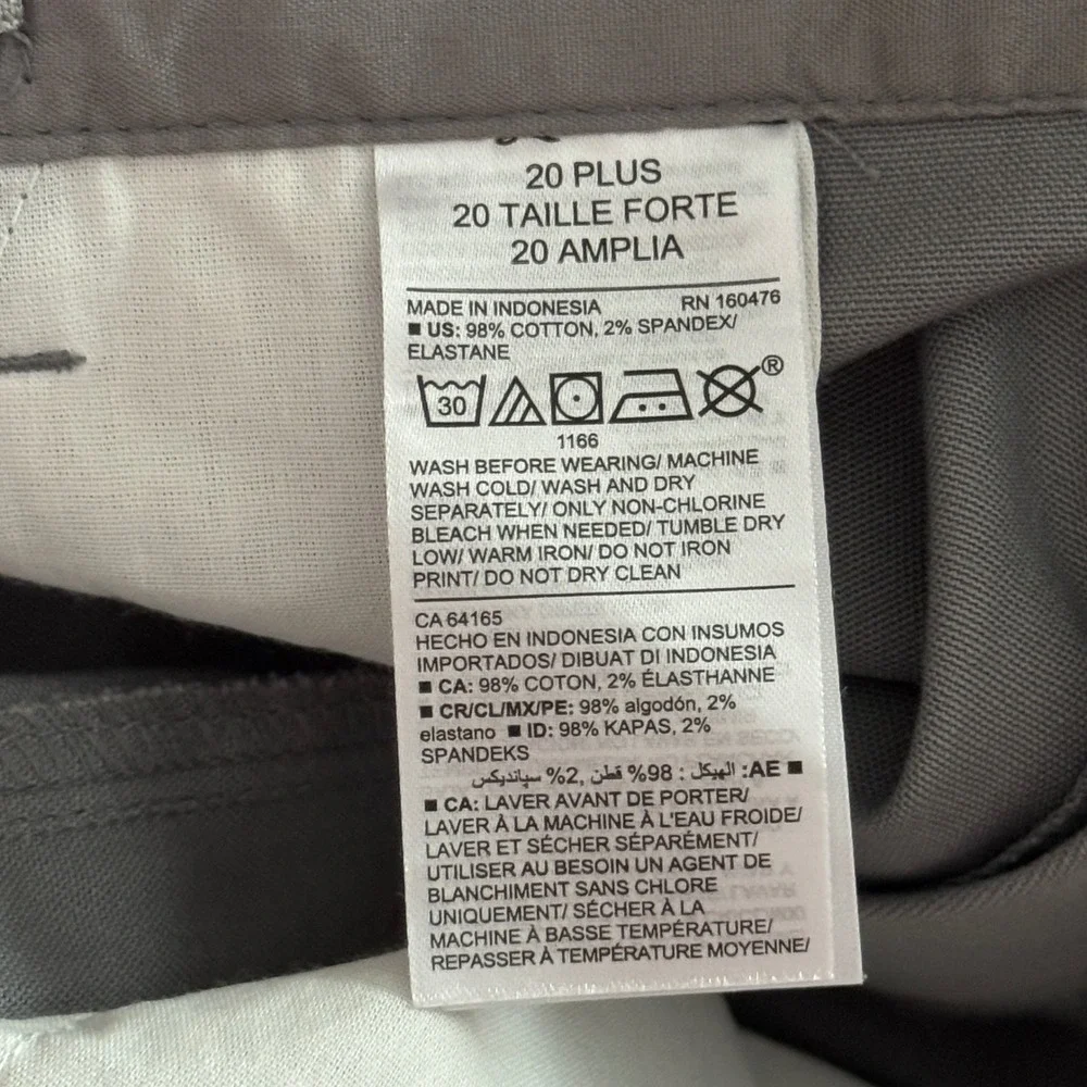 Old Navy Boys Earl Gray Twill Chino Uniform Pants School Casual Everyday Neutral